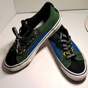 Vans BRAINDEAD Shoes. Mens Size 8. Blue,green, and black.